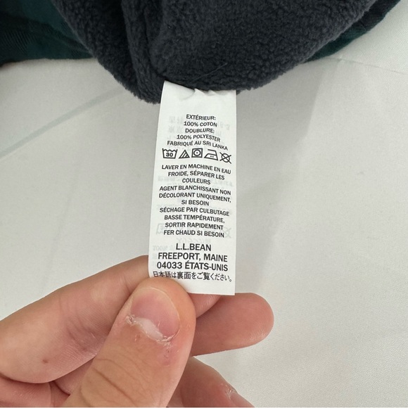 NWT L.L. Bean Hooded Fleece Lined Plaid Flannel Snap Front Men’s M 513831 - Picture 6 of 10